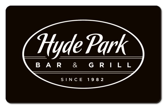 hyde park logo on a black background